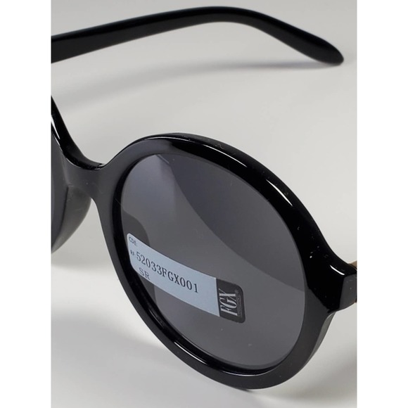 FGX by Foster Grant Full Round Frame Black & Gold Sunglasses 52033FGX001 - Picture 10 of 12